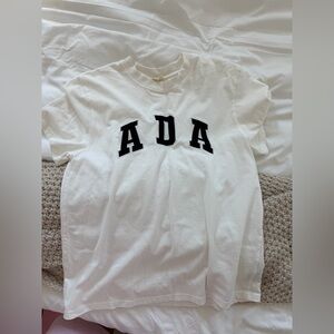 Ada white tee shirt size M